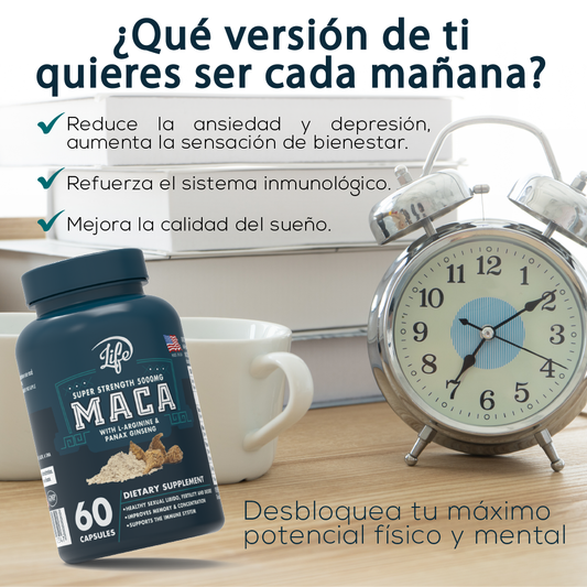 MACA + L-Arginina + Ginseng por 60 Cápsulas
