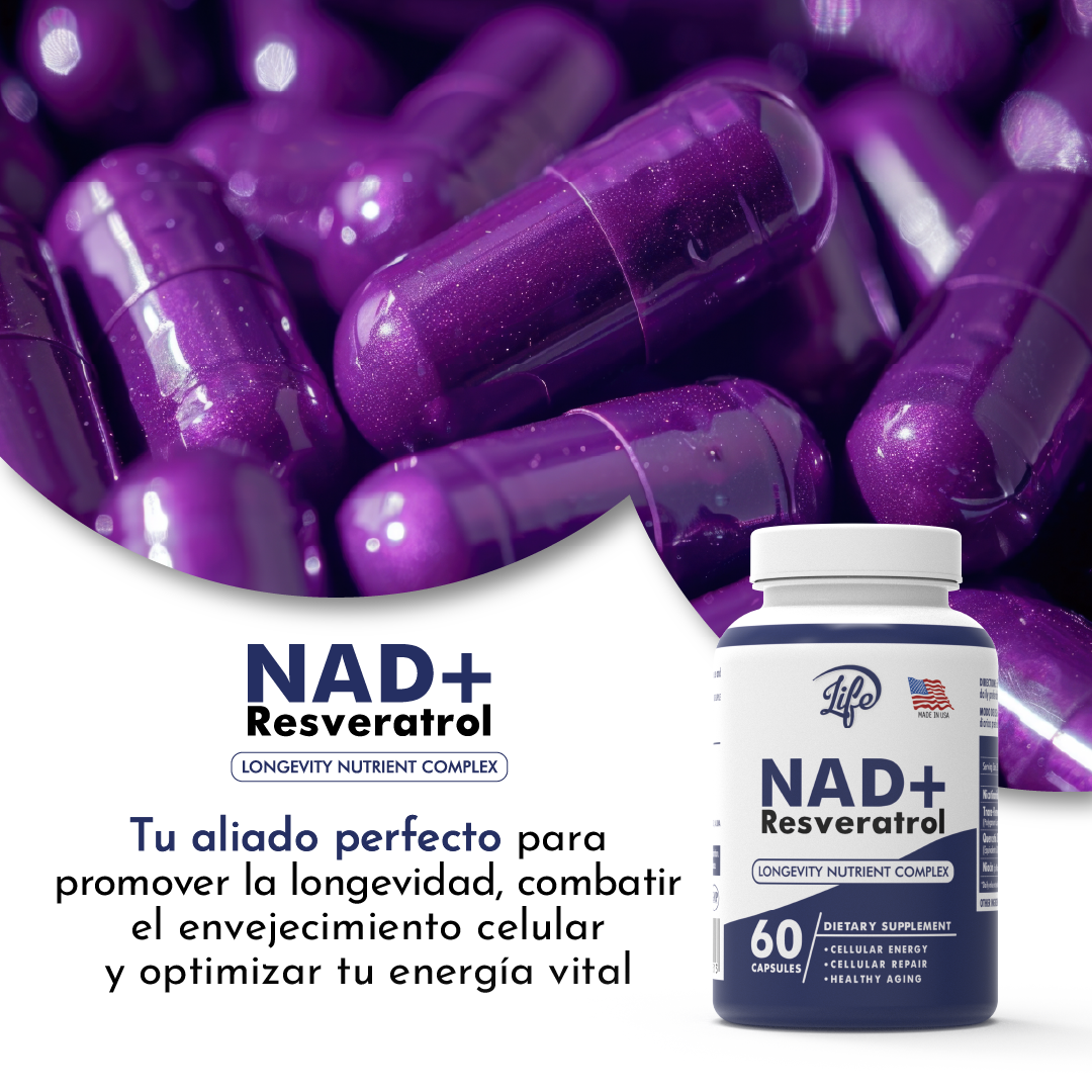 NAD+Resveratrol por 60 Cápsulas