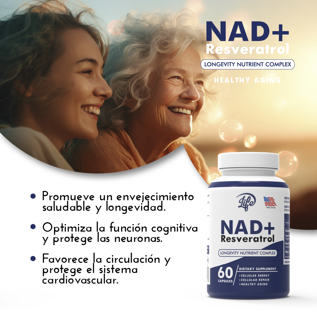 NAD+Resveratrol por 60 Cápsulas