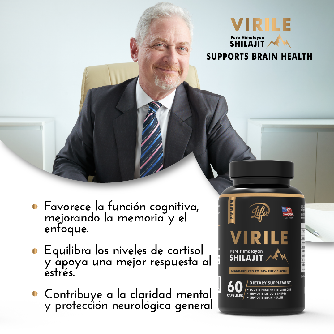 VIRILE (Pure Himalayan Shilajit) por 60 Cápsulas
