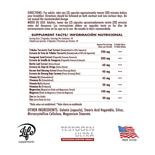 Testogen Ultra por 90 Cápsulas
