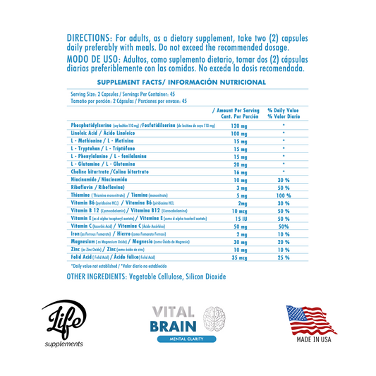 Vital Brain por 90 Cápsulas