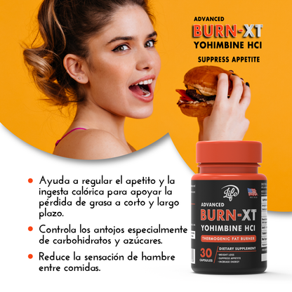 Burn-XT (Yohimbina HCI) por 30 Cápsulas