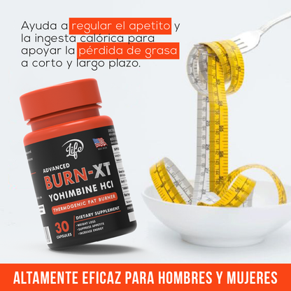 Burn-XT (Yohimbina HCI) por 30 Cápsulas