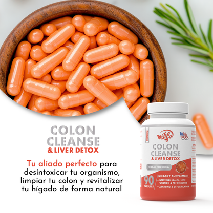 Combo Detox (Colon Cleanse 90 Caps + Herbal Laxative 30 Caps)