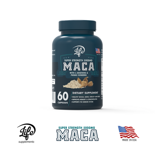 MACA + L-Arginina + Ginseng por 60 Cápsulas