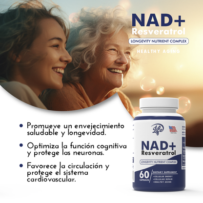 NAD+Resveratrol por 60 Cápsulas