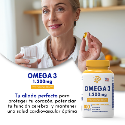 Omega 3 1.200 mg por 100 Softgels