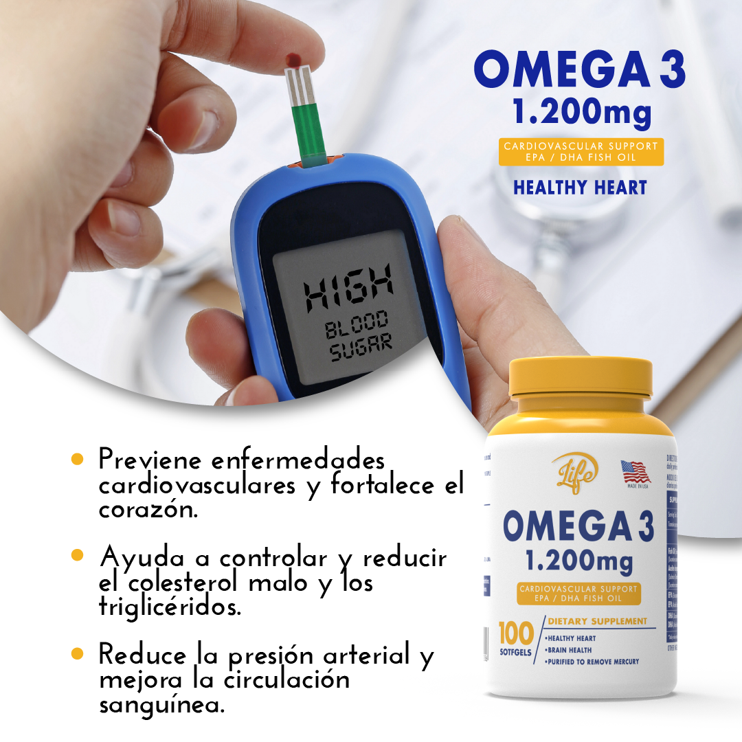 Omega 3 1.200 mg por 100 Softgels