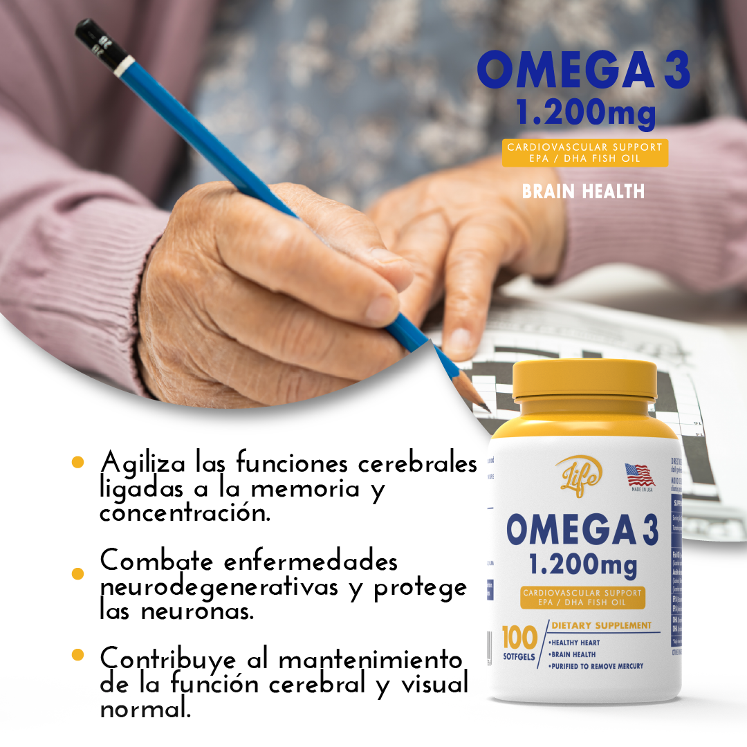 Omega 3 1.200 mg por 100 Softgels