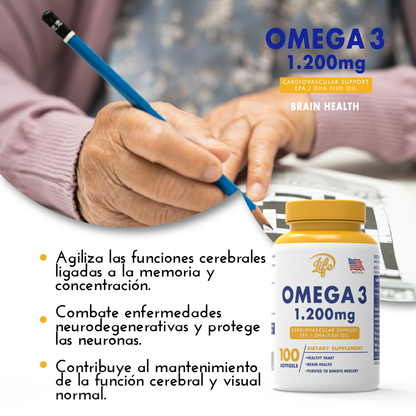 Omega 3 1.200 mg por 100 Softgels