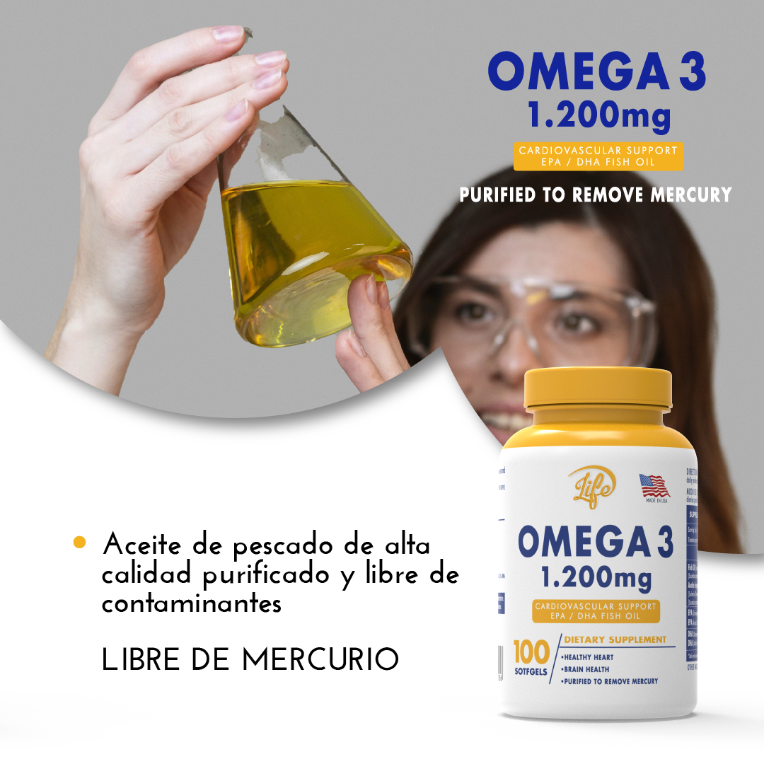 Omega 3 1.200 mg por 100 Softgels