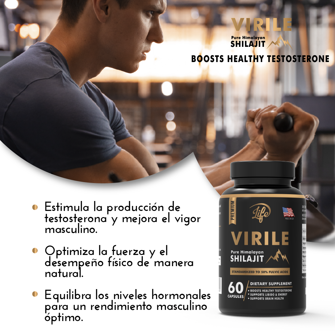 VIRILE (Pure Himalayan Shilajit) por 60 Cápsulas