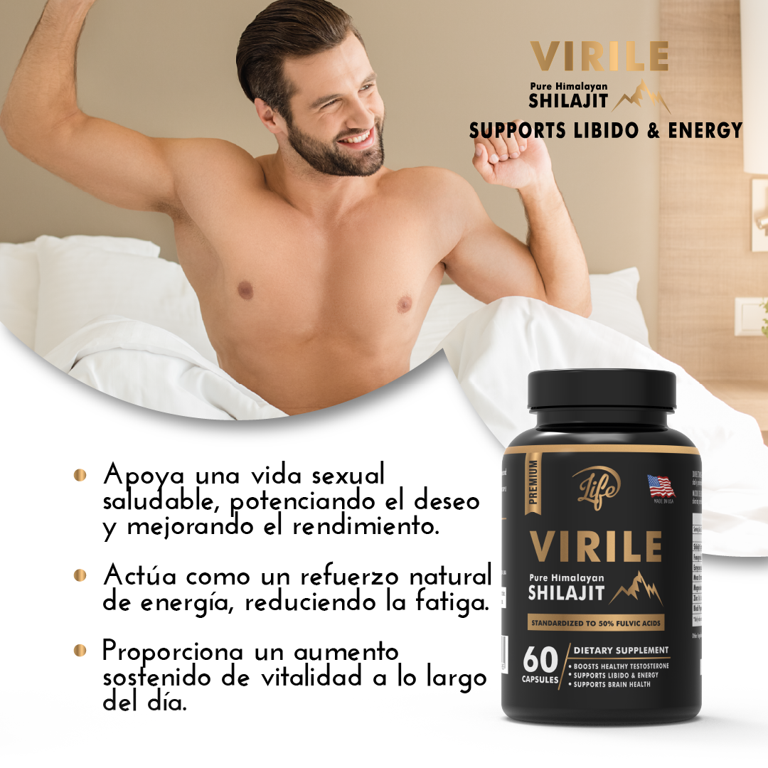 VIRILE (Pure Himalayan Shilajit) por 60 Cápsulas