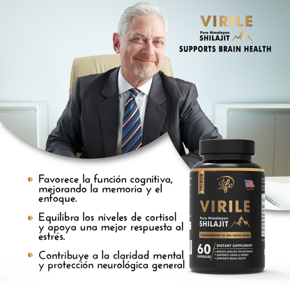 VIRILE (Pure Himalayan Shilajit) por 60 Cápsulas