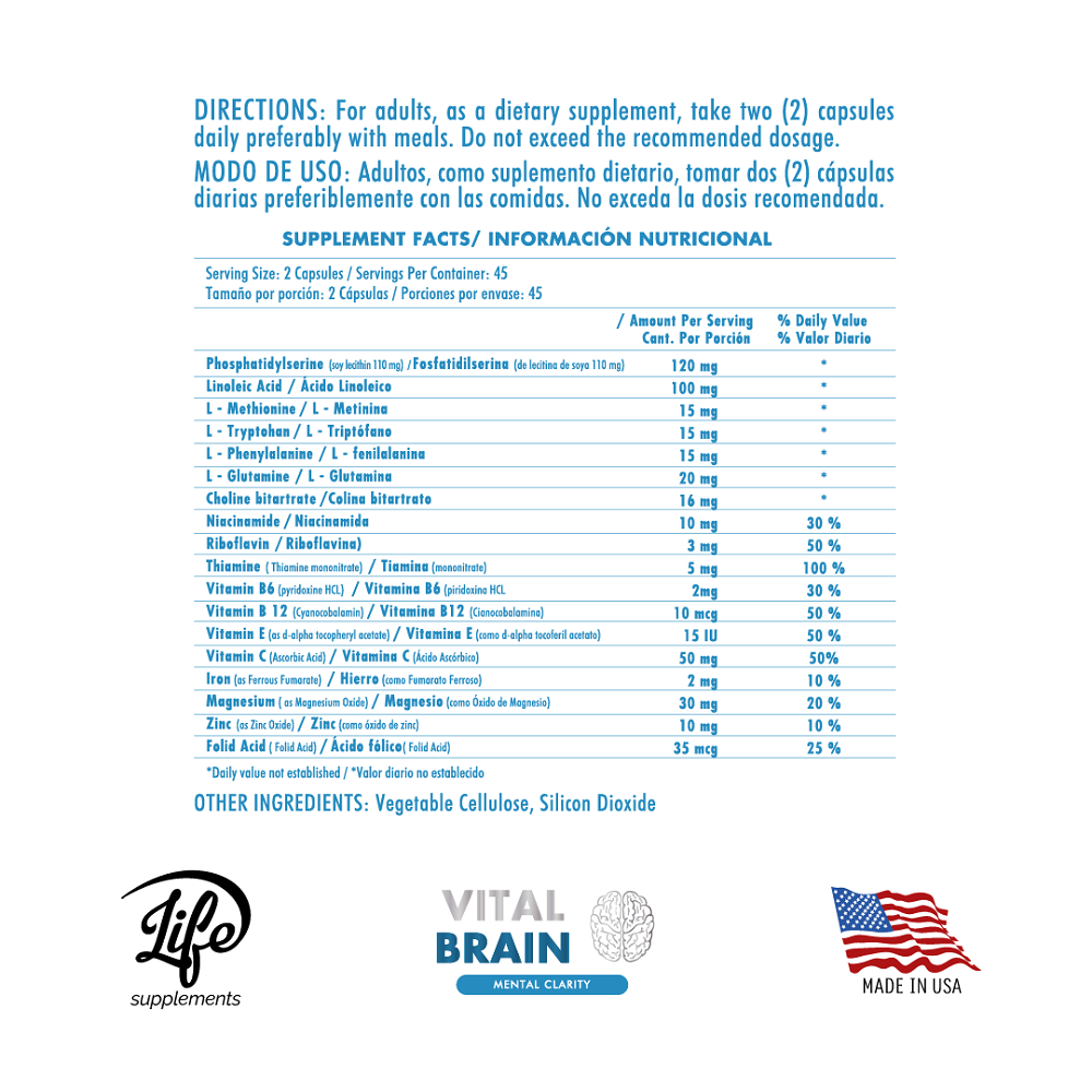 Vital Brain por 90 Cápsulas